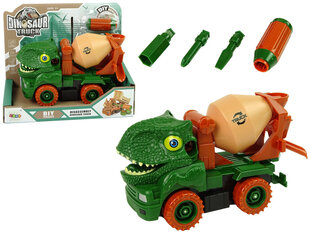 Surenkamas sunkvežimis Dinosaur Truck, žalias hind ja info | Poiste mänguasjad | kaup24.ee