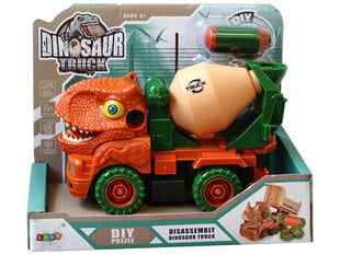 Surenkamas sunkvežimis Dinosaur Truck, oranžinis цена и информация | Игрушки для мальчиков | kaup24.ee