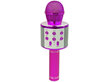 Juhtmeta karaokemikrofon kõlarite ja salvestusfunktsiooniga WS-858, roosa hind ja info | Arendavad mänguasjad | kaup24.ee