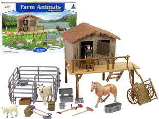 Talukomplekt loomade ja inimfiguuriga lastele Lean Toys hind ja info | Poiste mänguasjad | kaup24.ee