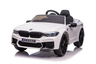 Детский одноместный электромобиль BMW M5, белый цена и информация | Электромобили для детей | kaup24.ee