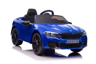 Üksik elektriauto lastele BMW M5, sinine hind ja info | Laste elektriautod | kaup24.ee