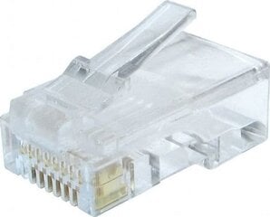 Модульная вилка 8P8C Gembird, одножильный кабель Cat6 LAN цена и информация | Кабели и провода | kaup24.ee