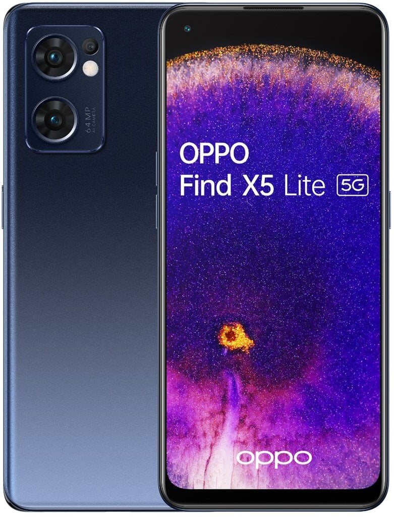 Oppo Find X5 Lite 8/256GB, Starry Black hind ja info | Telefonid | kaup24.ee