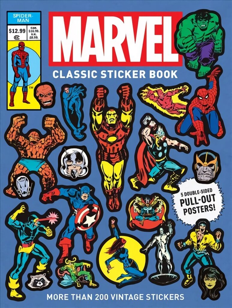 Marvel Classic Sticker Book цена и информация | Väikelaste raamatud | kaup24.ee