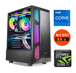 Gamer i7-10700 16GB 480GB SSD NVME 1TB HDD RTX 3060 Ti 8GB Windows 10 hind ja info | Lauaarvutid | kaup24.ee