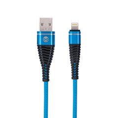 Forever Shark cable USB - Lightning 1,0 м 2A blue цена и информация | Кабели для телефонов | kaup24.ee