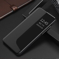 Eco Leather View Case elegant bookcase type case with kickstand for Huawei P40 black цена и информация | Чехлы для телефонов | kaup24.ee