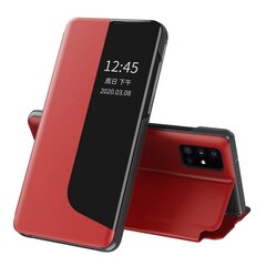 Eco Leather View Case elegant bookcase type case with kickstand for Huawei P40 red hind ja info | Telefoni kaaned, ümbrised | kaup24.ee