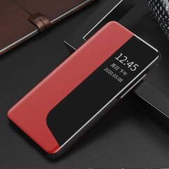 Eco Leather View Case elegant bookcase type case with kickstand for Huawei P40 red hind ja info | Telefoni kaaned, ümbrised | kaup24.ee