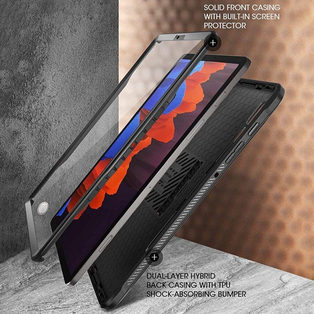 Supcase UNICORN BEETLE PRO GALAXY TAB S7 + / S8 + PLUS 12.4 BLACK hind ja info | Tahvelarvuti kaaned ja kotid | kaup24.ee