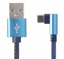 Gembird USB Male - USB Type-C Male 1m Blue hind ja info | Mobiiltelefonide kaablid | kaup24.ee