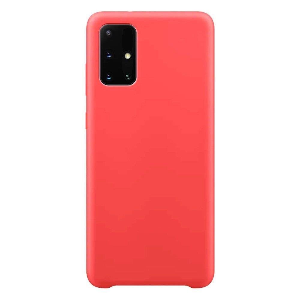 Silicone Case Soft Flexible Rubber Cover for Samsung Galaxy A12 / Galaxy M12 red цена и информация | Telefoni kaaned, ümbrised | kaup24.ee