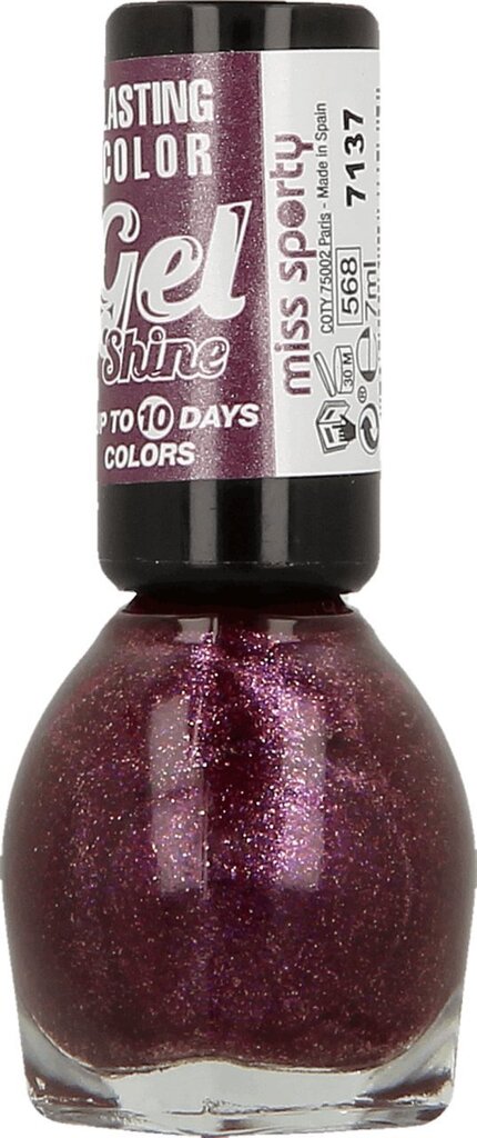 Küünelakk Miss Sporty Lasting Color 7 ml hind ja info | Küünelakid, küünetugevdajad | kaup24.ee