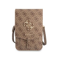 Guess PU 4G Metal Logo Phone Bag Brown hind ja info | Telefoni kaaned, ümbrised | kaup24.ee