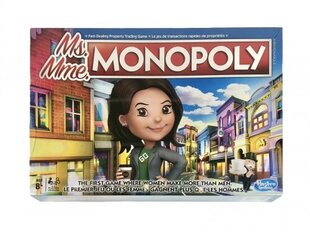 Hasbro - Ms Monopoly Board Game First Game Where Women Make More Than Men (English/French) цена и информация | Настольные игры, головоломки | kaup24.ee