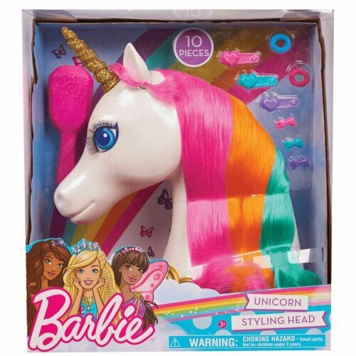 Just Play - Barbie Unicorn Styling Head цена и информация | Tüdrukute mänguasjad | kaup24.ee