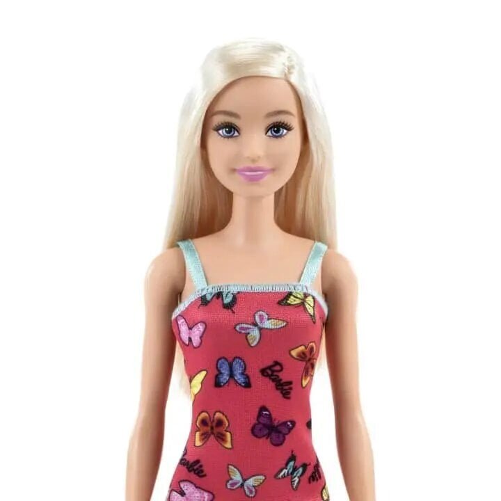 Mattel - Barbie Blonde Hair Butterfly Print Pink and Blue Dress / from Assort hind ja info | Tüdrukute mänguasjad | kaup24.ee