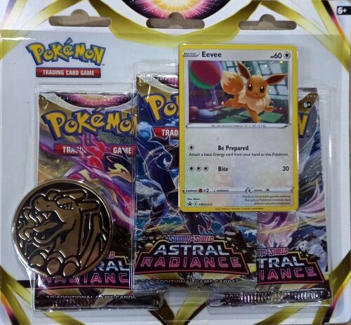 Pokemon - TCG Sword And Shield Astral Radiance 3 Booster Blister Assorted hind ja info | Lauamängud ja mõistatused | kaup24.ee