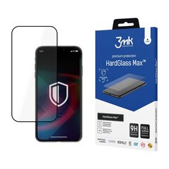 LCD kaitsev karastatud klaas 3MK Hard Glass Max Apple iPhone 14 Pro must hind ja info | Ekraani kaitsekiled | kaup24.ee