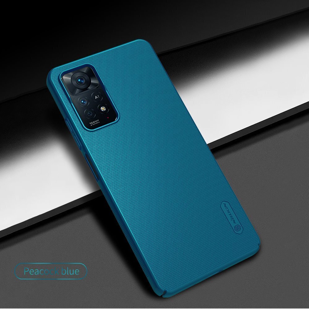 Nillkin Super Frosted Back Cover for Xiaomi Redmi Note 11 Pro/11 Pro 5G Peacock Blue hind ja info | Telefoni kaaned, ümbrised | kaup24.ee