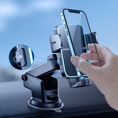 JoyroomJR-ZS246 Dual-Coil Wireless Car Charger Holder (Dashboard)-Black цена и информация | Зарядные устройства для телефонов | kaup24.ee