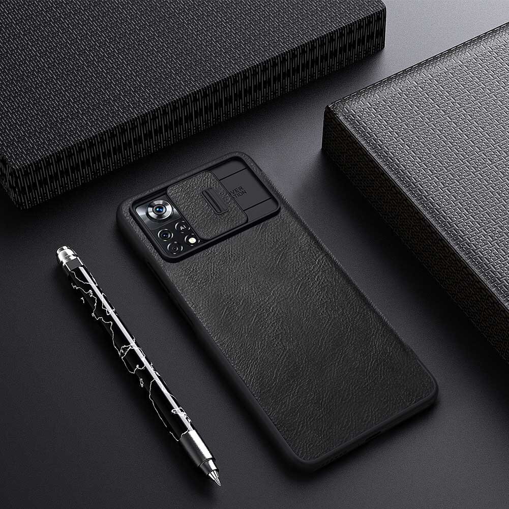 Nillkin Qin Book PRO Case for Poco X4 Pro 5G Black hind ja info | Telefoni kaaned, ümbrised | kaup24.ee