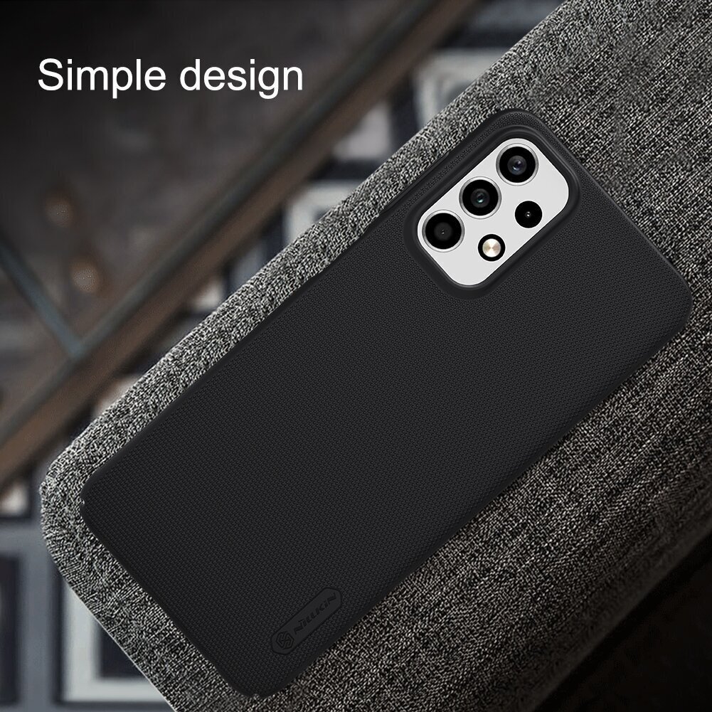 Nillkin Super Frosted Back Cover for Samsung Galaxy A23 Black цена и информация | Telefoni kaaned, ümbrised | kaup24.ee