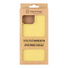 Чехол Tactical Velvet Smoothie для Apple iPhone 14 Pro Max, жёлтый цена и информация | Чехлы для телефонов | kaup24.ee