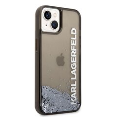 Karl Lagerfeld Translucent Liquid Glitter Case для iPhone 14 Plus Black цена и информация | Чехлы для телефонов | kaup24.ee