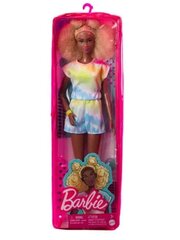 Mattel - Barbie Fashionistas Blonde Doll Afro With Side Puffs And Tie-Dye Romper / from Assort hind ja info | Tüdrukute mänguasjad | kaup24.ee