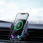 Baseus Halo car phone holder with 15W induction charger for a sheet of paper black (SUDD000001) hind ja info | Mobiiltelefonide hoidjad | kaup24.ee