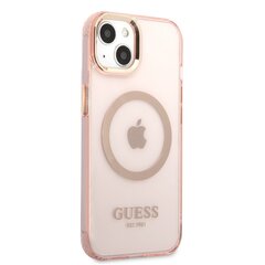 Guess Translucent MagSafe Compatible Case for iPhone 13 Pink hind ja info | Telefoni kaaned, ümbrised | kaup24.ee