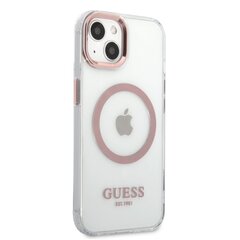 Guess Transparent MagSafe Compatible Case for iPhone 13 Pink цена и информация | Чехлы для телефонов | kaup24.ee