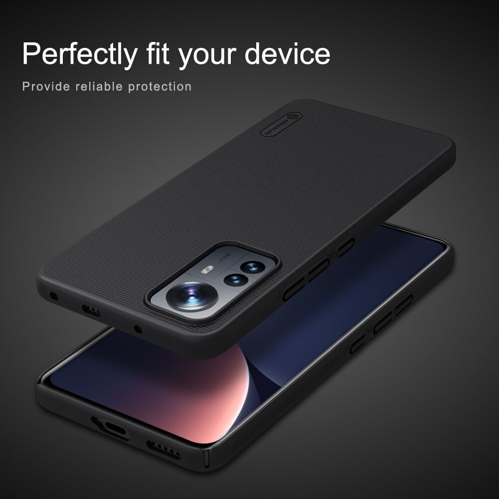 Nillkin Super Frosted Back Cover for Xiaomi 12 Lite 5G Black цена и информация | Telefoni kaaned, ümbrised | kaup24.ee