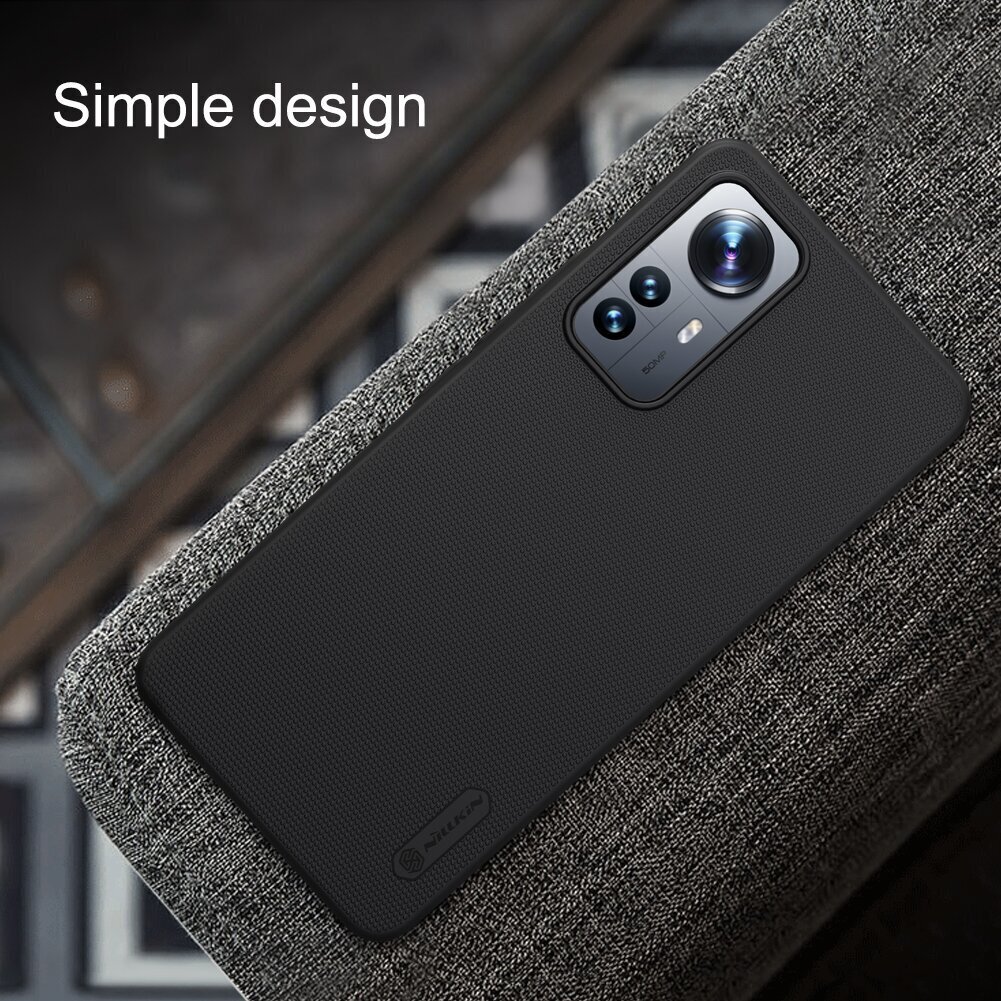 Nillkin Super Frosted Back Cover for Xiaomi 12 Lite 5G Black цена и информация | Telefoni kaaned, ümbrised | kaup24.ee