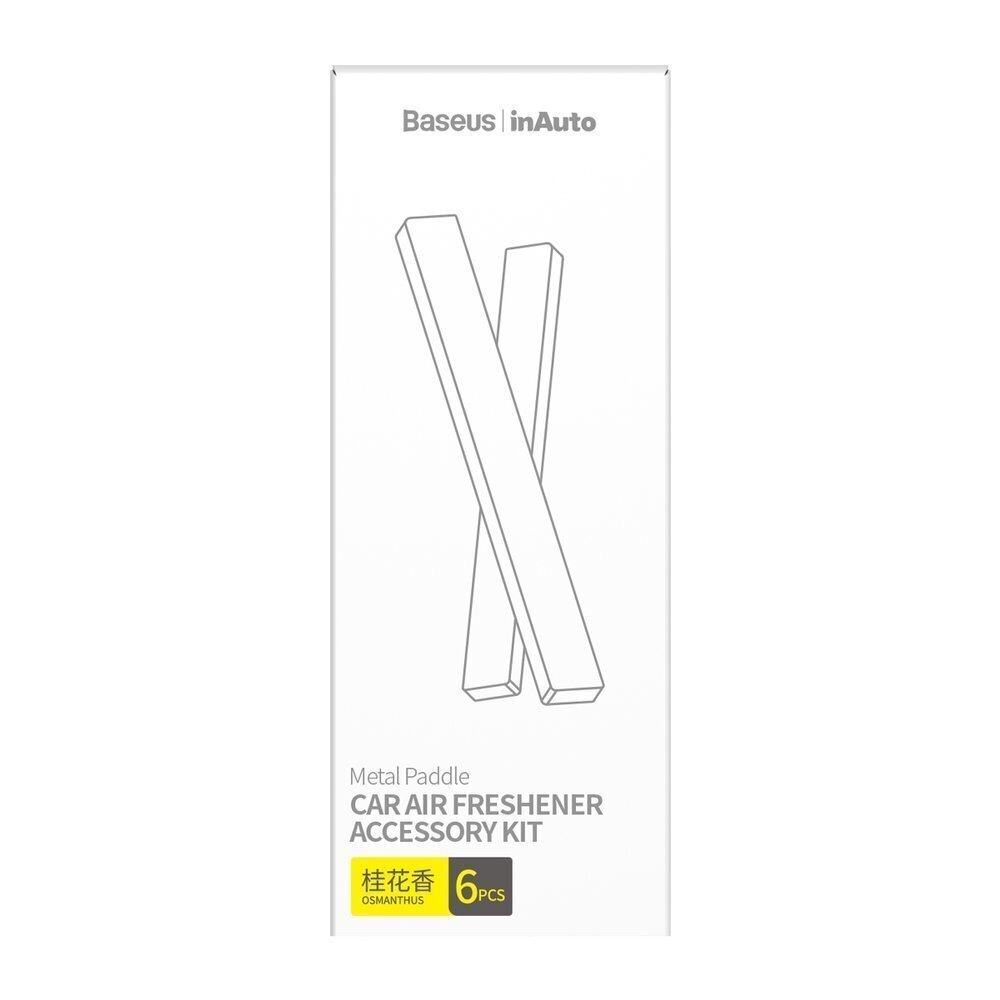 Baseus Metal Paddle 6x refill for air freshener (osmanthus) white (SUXUN-M0B) hind ja info | Lisaseadmed | kaup24.ee