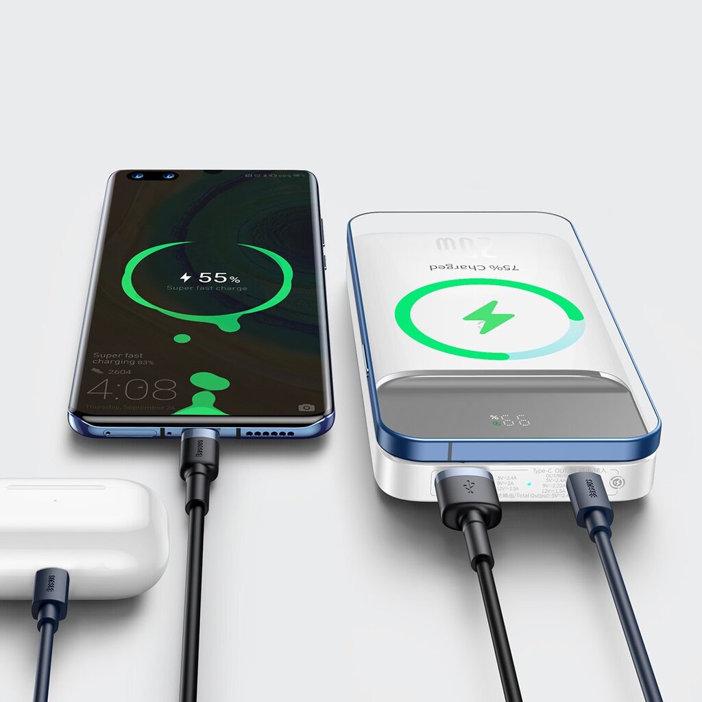 Baseus PPCX010202 Magnetic Wireless Charging Power Bank 20W 10000mAh Overseas Edition цена и информация | Akupangad | kaup24.ee