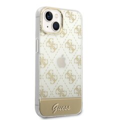 Guess PC/TPU Peony Glitter Script Logo Case for iPhone 14 Plus Gold hind ja info | Telefoni kaaned, ümbrised | kaup24.ee