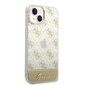 Guess PC/TPU Peony Glitter Script Logo Case for iPhone 14 Plus Gold цена и информация | Telefoni kaaned, ümbrised | kaup24.ee