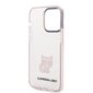 Karl Lagerfeld Choupette Logo Case for iPhone 14 Pro Pink hind ja info | Telefoni kaaned, ümbrised | kaup24.ee