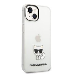 Karl Lagerfeld Choupette Logo Case for iPhone 14 Transparent hind ja info | Telefoni kaaned, ümbrised | kaup24.ee