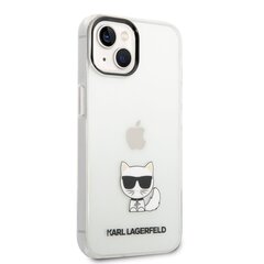 Karl Lagerfeld Choupette Logo Case for iPhone 14 Plus Transparent hind ja info | Telefoni kaaned, ümbrised | kaup24.ee