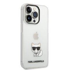 Karl Lagerfeld Choupette Logo Case for iPhone 14 Pro Transparent цена и информация | Чехлы для телефонов | kaup24.ee