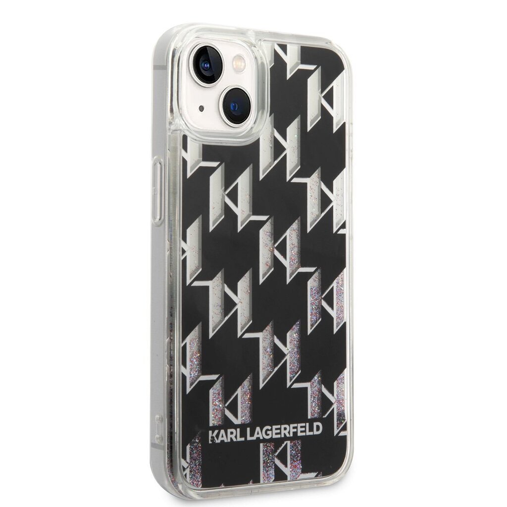 Karl Lagerfeld iPhone 14 Pro Book Case Saffiano Monogram Black