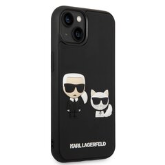 Karl Lagerfeld and Choupette 3D Case для iPhone 14 Plus Black цена и информация | Чехлы для телефонов | kaup24.ee