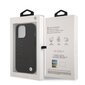 BMW Leather Hot Stamp Case for iPhone 14 Pro Black hind ja info | Telefoni kaaned, ümbrised | kaup24.ee