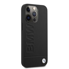 BMW Leather Hot Stamp Case для iPhone 14 Pro Black цена и информация | Чехлы для телефонов | kaup24.ee