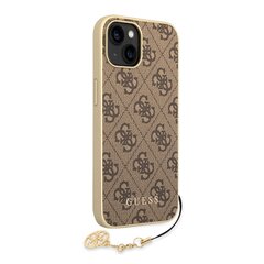 Guess 4G Charms Case for iPhone 14 Brown hind ja info | Telefoni kaaned, ümbrised | kaup24.ee