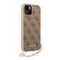 Guess 4G Charms Case for iPhone 14 Brown цена и информация | Telefoni kaaned, ümbrised | kaup24.ee